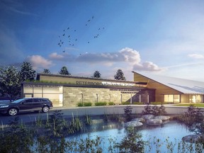 The Peterborough Animal Care Centre will feature a dog rehab facility that includes hydrotherapy equipment. Animals that are not used to being indoors will also be acclimatized in a ‘family living room.’