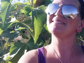Sherie Gladu, St. Joseph Township healthy living co-ordinator, is all smiles in her natural habitat. Provided.
