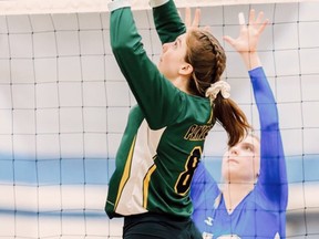 Sherwood Park's Evelyn Kath has committed to joining the University of Calgary Dinos women's volleyball team. Photo Supplied