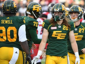 Photo courtesy EE Football Team 

Sault native Jordan Hoover (No. 28) is anxiously awaiting the start of the 2021 CFL season