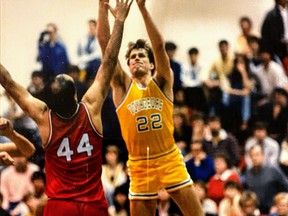 Jeff McKibbon, during his days with the Laurentian University Voyageurs.