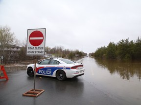 Municipal Road 55 was closed at Horizon Drive on Tuesday morning due to a beaver dam break that flooded the road and nearby properties. All vehicles were to take Highway 17 to access the area instead.