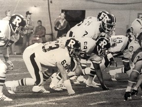 Randy Fournier in action with the Ottawa Rough Riders.