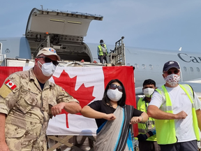 Critical Canadian COVID-19 aid continues to be sent to India from 8 Wing Trenton.