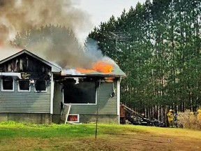 Webbwood home totally destroyed by fire.