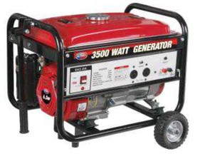 A red, gas-powered generator similar to the one pictured here was stolen over the weekend from a residence in Sturgeon Falls.