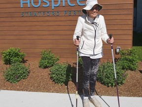 Stratford Perth Rotary Hospice community volunteer Maxine Hart may not be participating in this year's Hike for Hospice fundraiser like she has for the past six years, but she is encouraging others to join in on the virtual event to help raise money for hospice operations and specialized programs for residents and their families. (Submitted photo)