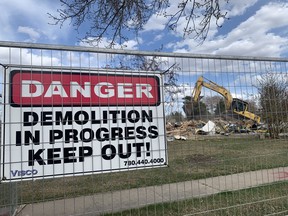 The Dr. Turner Lodge property was demolished early this month. The province is planning alongside the City of Fort Saskatchewan and local affordable housing organizations to decide what will be built on the land. Photo by Lindsay Morey / Postmedia.