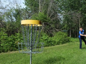 Temporary disc golf locations will be popping up in Sherwood Park pocket parks this summer. Photo Supplied