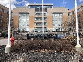 Long-term care homes across Ontario such as Hastings Manor in Belleville were given the green light Saturday to allow outdoor visitation with senior residents by their families. POSTMEDIA