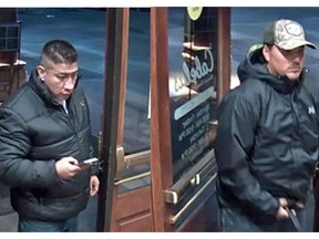 Edmonton Police Service is trying to identify two men of interest in a firearms investigation after they entered a south Edmonton Cabellas store on Oct. 16, 2020. EPS handout photo