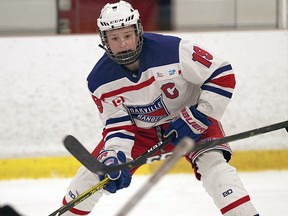 Calum Ritchie in action with the Oakville Rangers.