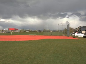 The baseball diamond in King's Heights.