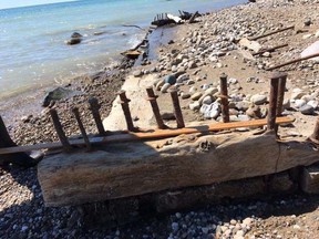 Shipwreck pieces have been located at Point Clark beach. SUBMITTED