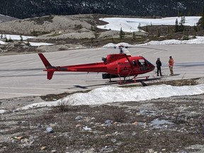 STARS Air Ambulance dispatched three helicopters to Mount Andomeda in the Columbia Icefield near Jasper, Alta., on Sunday, May 30, 2021, where two people died in an avalanche. STARS spokeswoman Deborah Tetley says the choppers later “stood down” because they were “not medically required.”