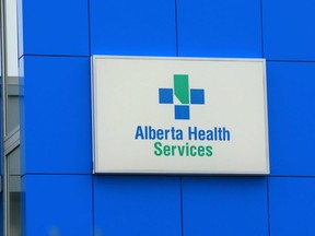 The Alberta Health Services Logo. A location for the drive-thru clinic has not yet been finalized. Alberta Health Services said they are working with community leaders to finalize a location next week.
