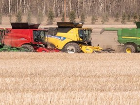 Farmers, businesses and individuals all come together to help the Bear Lake Growing Project succeed each year The project raises grain to be sold and donated to the Canadian Food Grains Bank to feed the hungry around the world and train farmers to produce better crops in their regions.