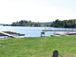 Photo by KEVIN McSHEFFREY/THE STANDARD
The slips and boardwalk at the Elliot Lake Boat Launch remain closed, but the boat launch itself is open.