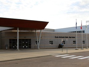 École McTavish Public High School in Timberlea in Fort McMurray on Saturday, October 3, 2020. Students in the Fort McMurray Wood Buffalo area returned to in-person learning on Monday