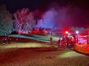 An accidental fire caused $700,000 in damage to a Harwich Township home in Chatham-Kent, Ont., on Tuesday, May 25, 2021. (Chatham-Kent Fire & Emergency Services Photo)