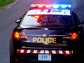 An Ontario Provincial Police cruiser.