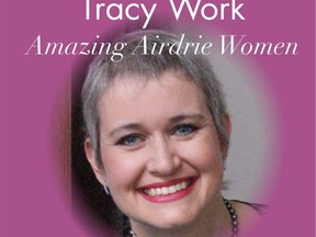 In memory of Tracy Work, her mother and two daughters made a $3,500 donation to the Amazing Airdrie Women Awards. Award winners will get $100 to donate to any local charity of their choosing. Photo courtesy of airdrielife magazine.