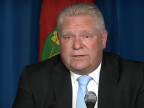 Premier Doug Ford announces a two-week extension of the provincial lockdown Thursday.