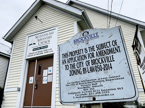 Brockville council will vote Tuesday on a temporary rezoning of the Seventh-Day Adventist Church property on Perth Street. (RONALD ZAJAC/The Recorder and Times)