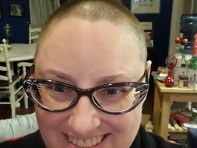 TISS teacher Cindi Walpot got her head shaved after the Brockville school surpassed its goal of raising $10,000 for the virtual Relay for Life.
Submitted
