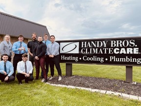 Handy Bros. ClimateCare received the medium business of the year nod during the Chatham-Kent Chamber of Commerce's 133rd annual Business Excellence Awards. The owners dedicated the award to all the staff "who work tirelessly every day here at Handy Bros." (Handout)