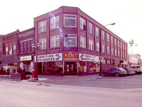 Ben Millman operated his clothing store in the second building from the right. This would be 48 King St. West, south side, just to the east of the Market Square. John Rhodes photo