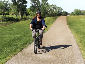 Chatham-Kent's active transportation and special events co-ordinator Genevieve Champagne is encouraging residents to take part in Bike Month during the month of June as part of an effort to make Chatham-Kent the most active community in Canada. Ellwood Shreve/Postmedia Network
