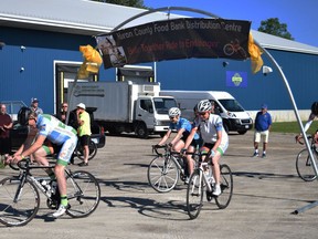 In this file photo from 2019, cyclists participate in the Huron County Food Bank Distribution Centre's Better Together Ride to End Hunger. Like last year's, this year's event in June will be held virtually due to the pandemic. Dan Rolph