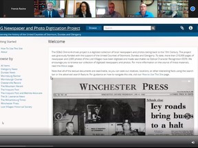 Handout Not For Resale
The long-awaited SDG newspaper online archive was officially launched on Monday, May 3, 2021/ It contains a total of 210,566 scanned pages of SDG newspapers and can be accessed by visiting https://archive.sdgcounties.ca/ Handout/Cornwall Standard-Freeholder/Postmedia Network