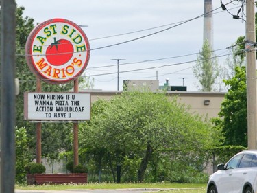 A viral trend has sprung up in Cornwall, with local businesses declaring a sign war on each other. The funny signage is seen here on Brookedale Ave., Cornwall, Ont., on Sunday, May 23, 2021. Jordan Haworth/Cornwall Standard-Freeholder/Postmedia Network