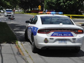 A collision between a motorcycle and a vehicle resulted in the temporary closure of a portion of both Fifth and Adolphus streets on Monday afternoon. The Cornwall Police Service launched an investigation following the collision, the results of which had yet to be made public. According to witnesses at the scene, the motorcycle rider was taken to hospital by ambulance. His condition remains unknown.