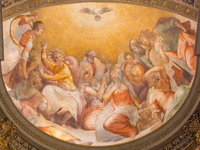 Rome - The Pentecost fresco in church Santa Maria dell Anima by Francesco Salviati from 16. cent.

Not Released