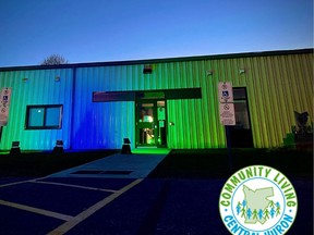 Community Living-Central Huron continues with the "Shine the Light" campaign, by lighting up the administration building on Suncoast Drive.  Handout