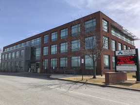 Kingston, Frontenac and Lennox and Addington (KFL&A) Public Health office in Kingston, Ont. on Thurs., March. 25, 2021.