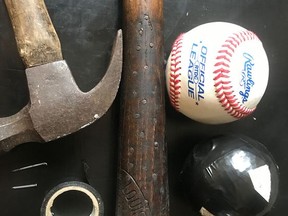 Baseballs and bats lasted longer in the author's day, thanks to a succession of repairs with small nails and plenty of electrical tape.