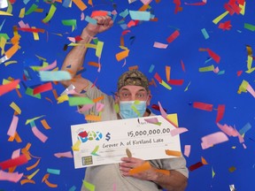 Kirkland Lake miner Grover Adams is $15 million richer after winning the Lotto Max jackpot.