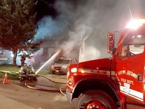 Fire destroyed the home of a Gidley Street West home in Exeter on the evening of May 18. Scott Nixon