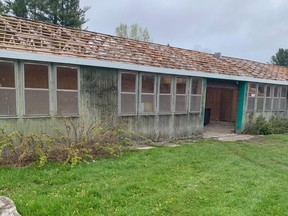 Lori Laporte made the difficult decision to tear down the former Laporte's nursery on Toronto Street in North Bay, Tuesday. The building was constructed by her grandparents, Aldege and Christina Laporte, in 1950. The building was torn down for safety reasons. Supplied Photo