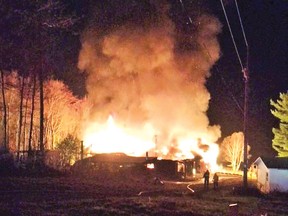 Photo supplied
Total devastation of home near Walford, house engulfed in flames