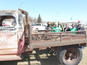 The Melfort Communities in Bloom committee has several projects planned for this summer, including turning this 1950s tow truck, donated for use by the Dobsons, into a planting feature along Saskatchewan Drive, across from Dairy Queen. Photo Susan McNeil.