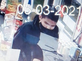 If anyone can identify this suspect or has as any information in relation to this theft or any other thefts, please contact the Melfort Detachment. Photo supplied.