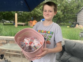 Jaxon Steffler, 10, has raised more than $11,600 for a St. Marys woman battling cancer.