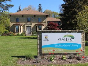 Gallery in the Grove is located upstairs at the Bright's Grove Branch of the Lambton County Library.