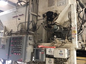 The cement kiln dust and sludge mixer in line for replacement at Sarnia's sludge management facility. (City of Sarnia photo)