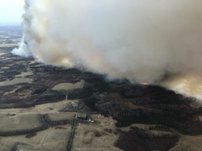 An underground peat bog fire has been burning in Parkland County since last spring's 2,200-hectare wildfire broke out near Tomahawk (pictured). Photo submitted.